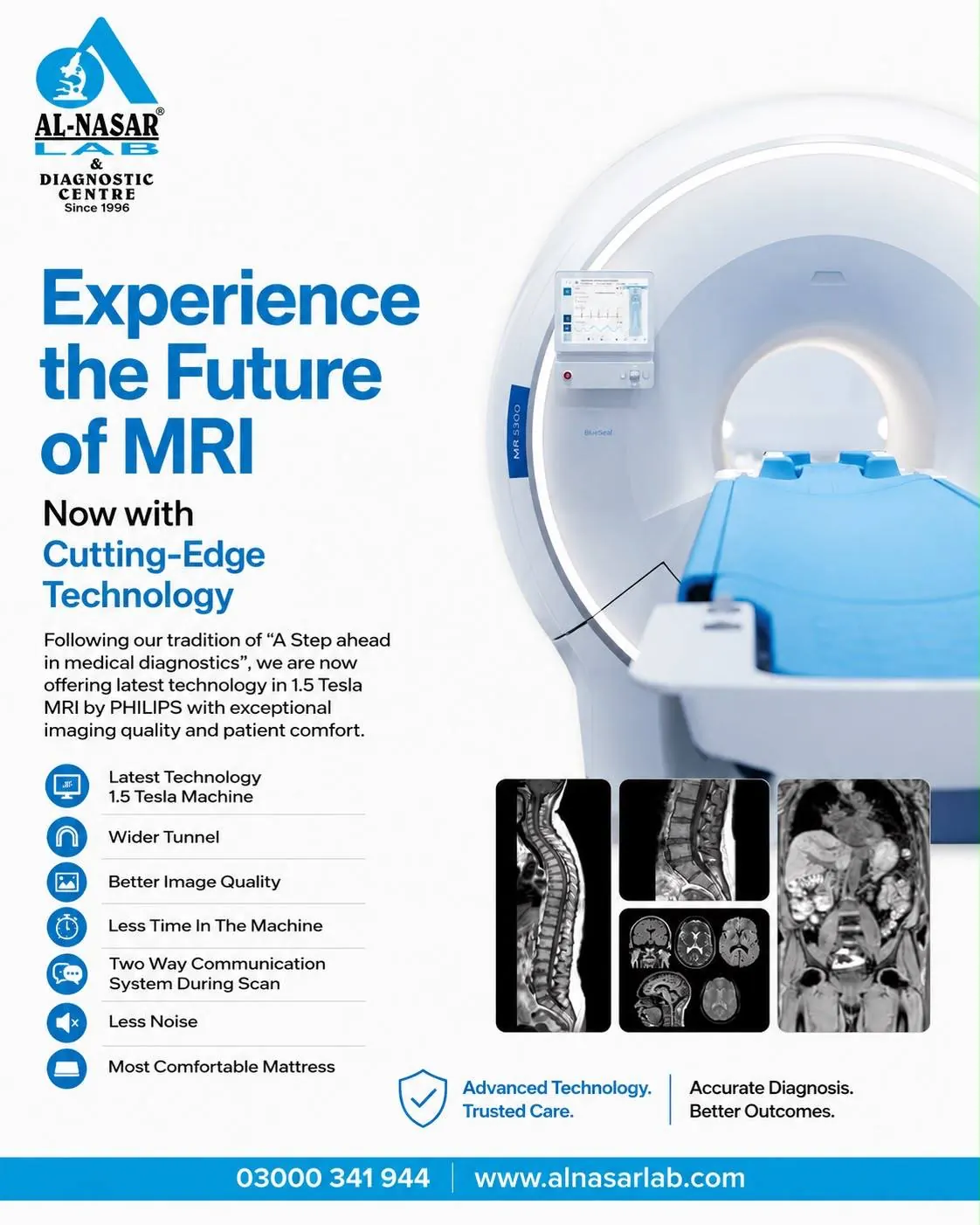 Al Nasar Lab, mri machine with future of imaging headline