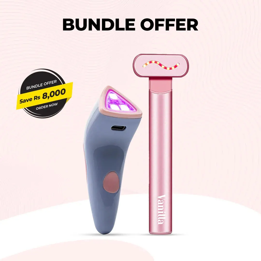 My Vanilla Skin, bundle offer advertisement showing two beauty devices